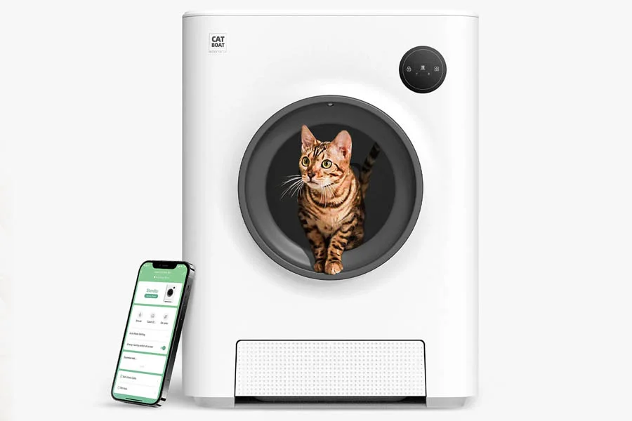 how does the litter robot work