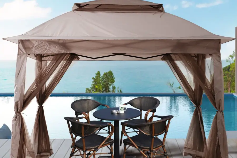 luxury pop up gazebo with sides